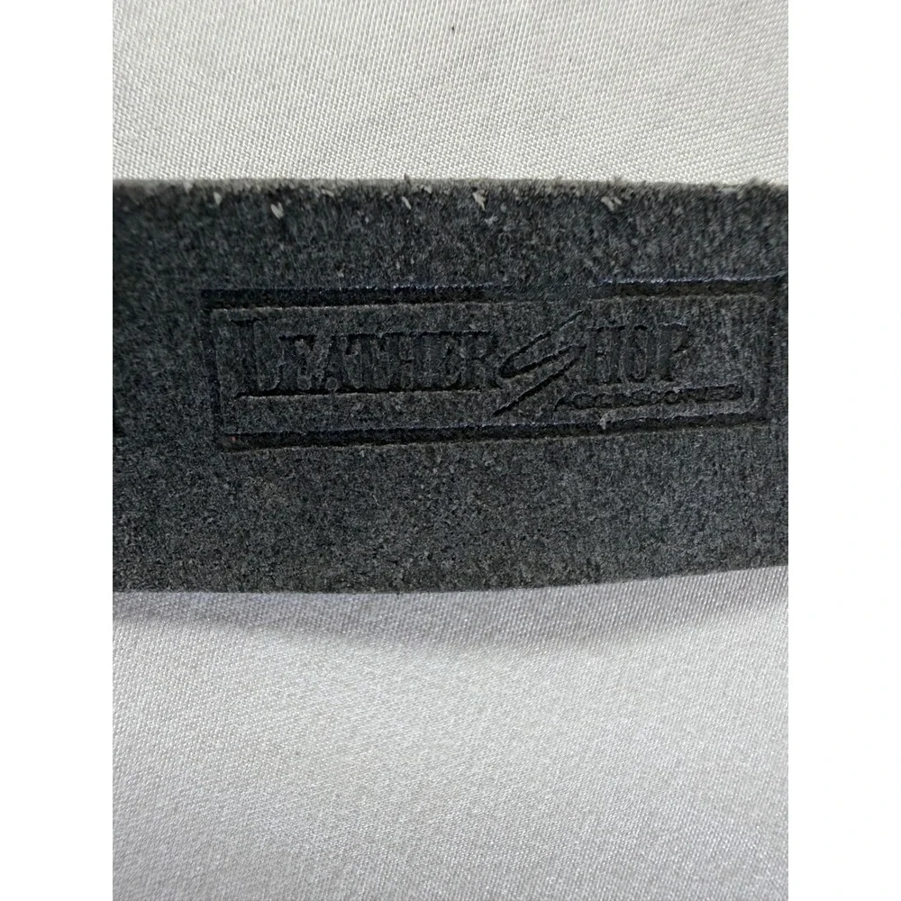 The Leather Shop Vintage Cactus Concho Belt Black Genuine Leather USA Size 30‎